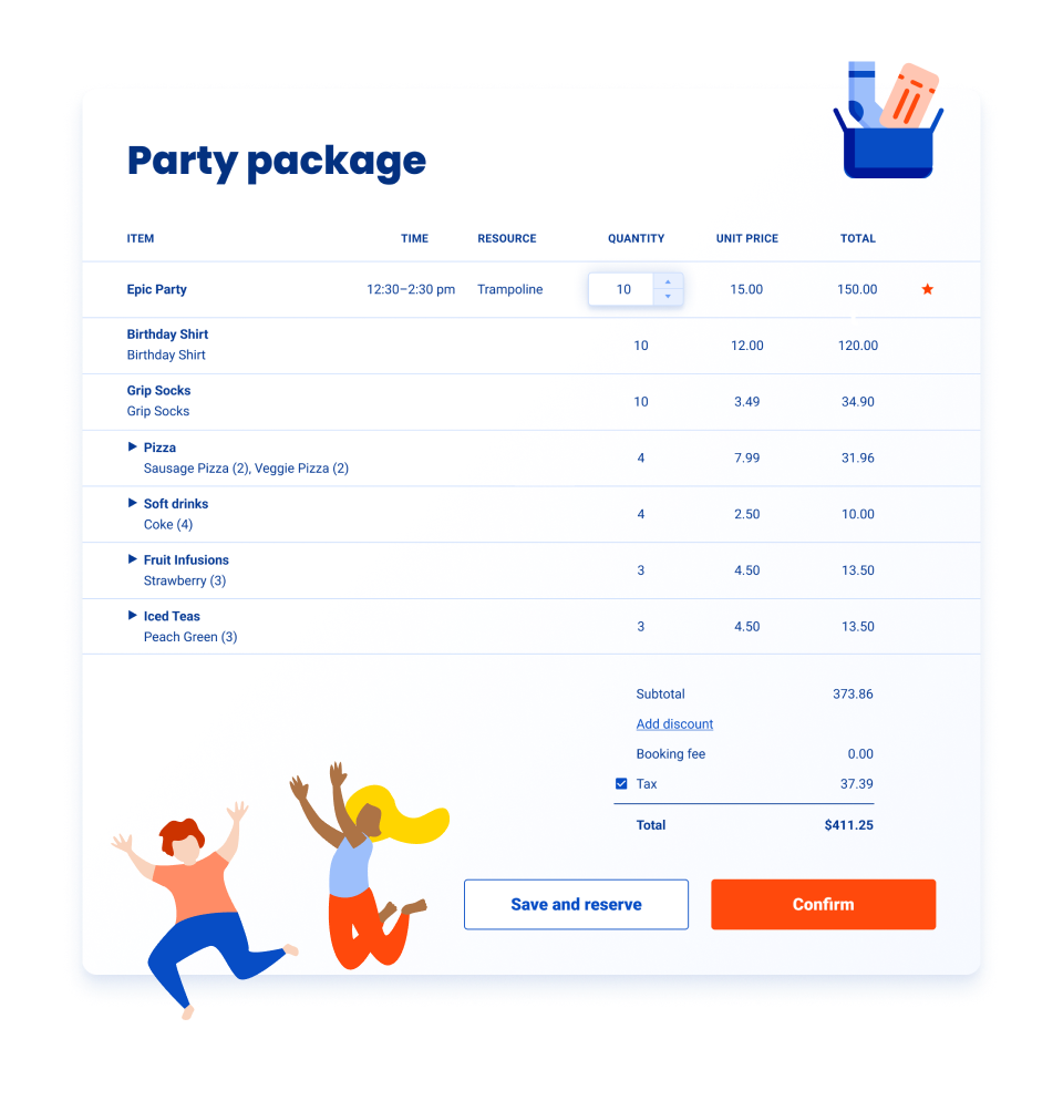 Party package list